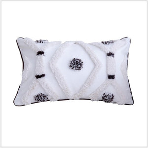 Embroidery Cushion Cover with Tassels Pillow Cover