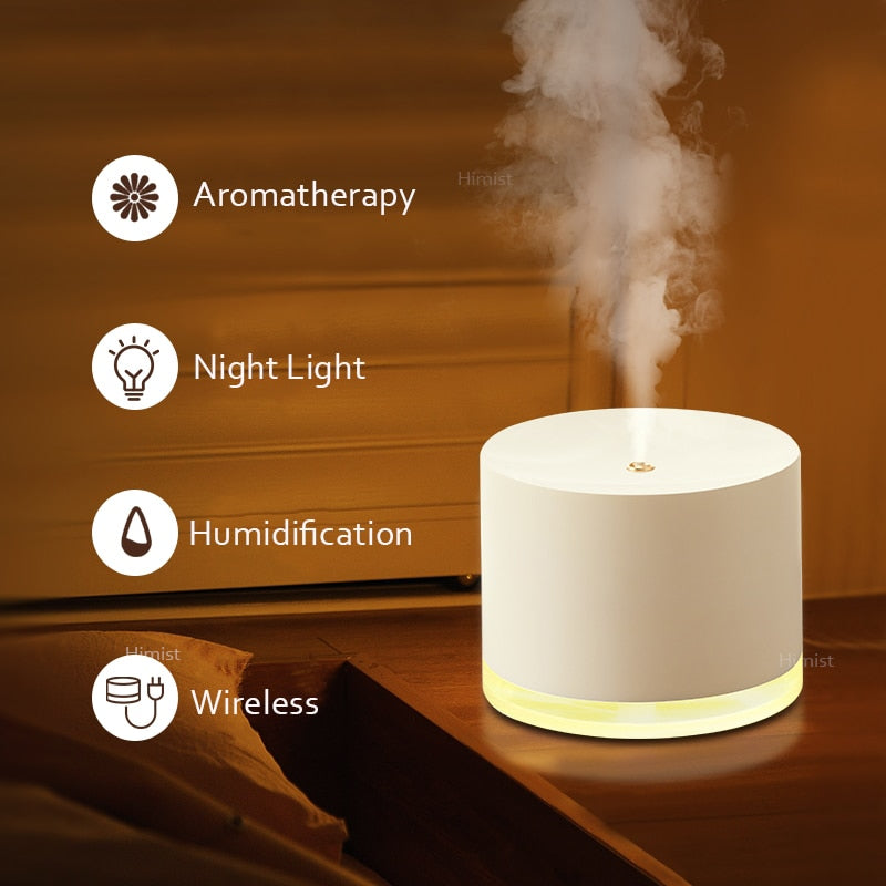 Wireless Air Humidifier Battery Rechargeable Portable Water Diffuser Air Purifier Mist Maker