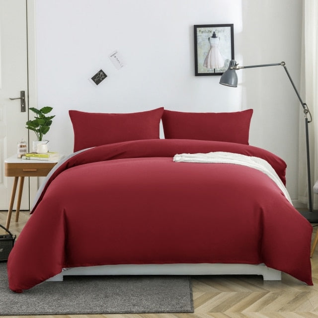 Duvet Cover Set super soft 100% brushed microfiber with pillowcase
