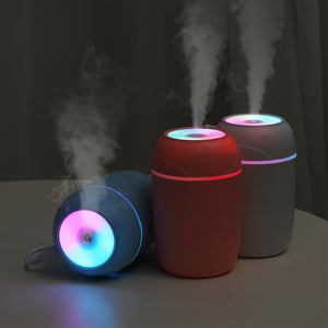 Portable USB Air Humidifier, Purifier, Ultrasonic, Aroma Essential Oil Diffuser, Cool Mist, Aromatherapy