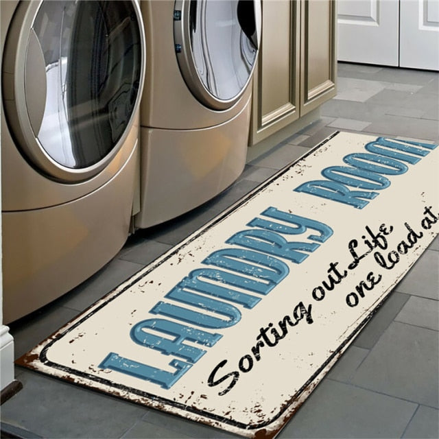 Non-Slip Floor Mat Laundry Room