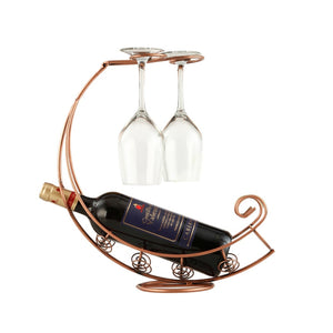 Creative Metal Wine Rack Hanging Wine Glass Holder Bar Stand Bracket