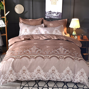 Northern Europe Bedding Sets Simple Style Floral Pattern Duvet Cover Pillowcase Bed Sheets