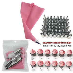 Silicone Pastry Bags and Icing Tips