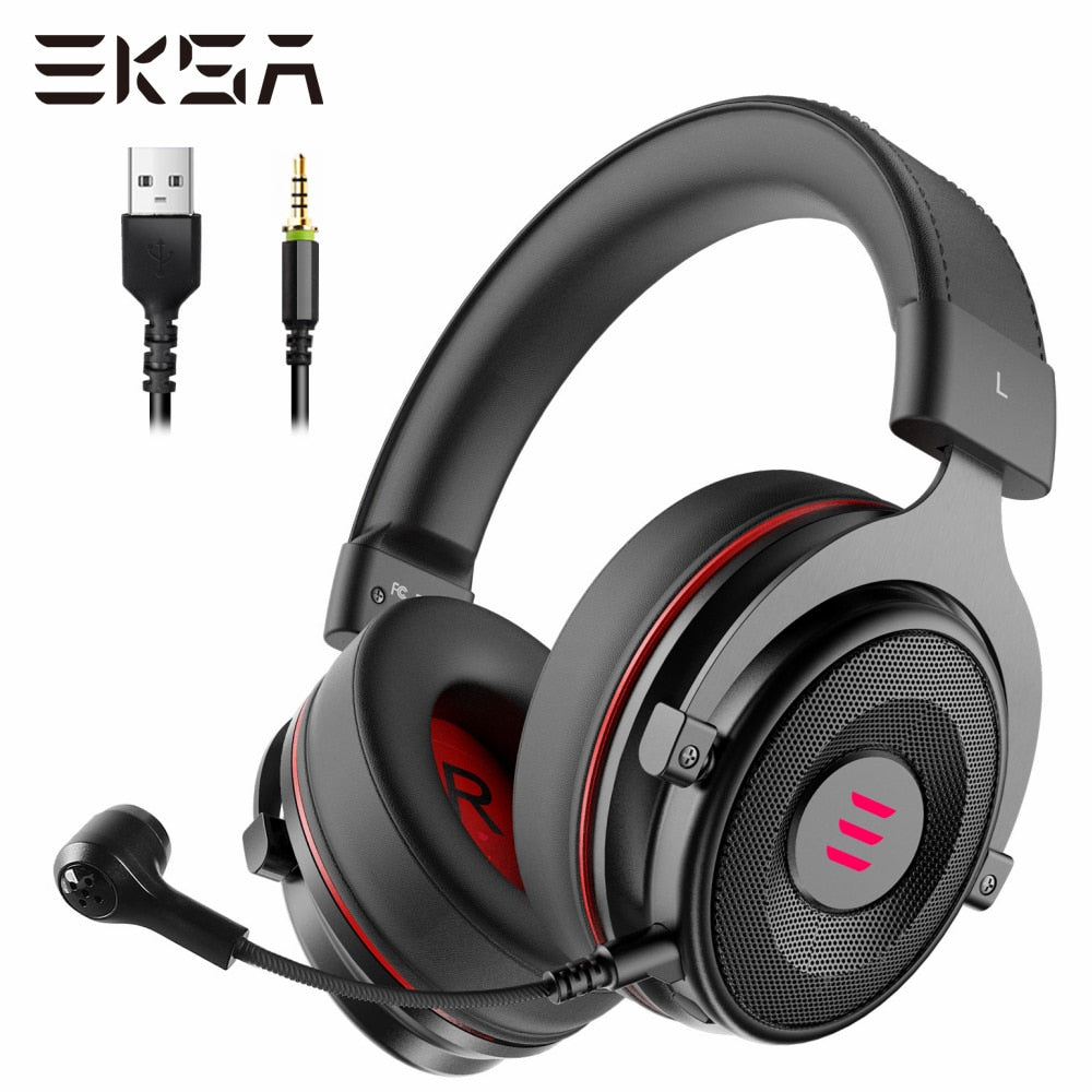 Gaming Headset with Microphone Pro 7.1 Surround USB/3.5mm Wired Headphones/Earphones