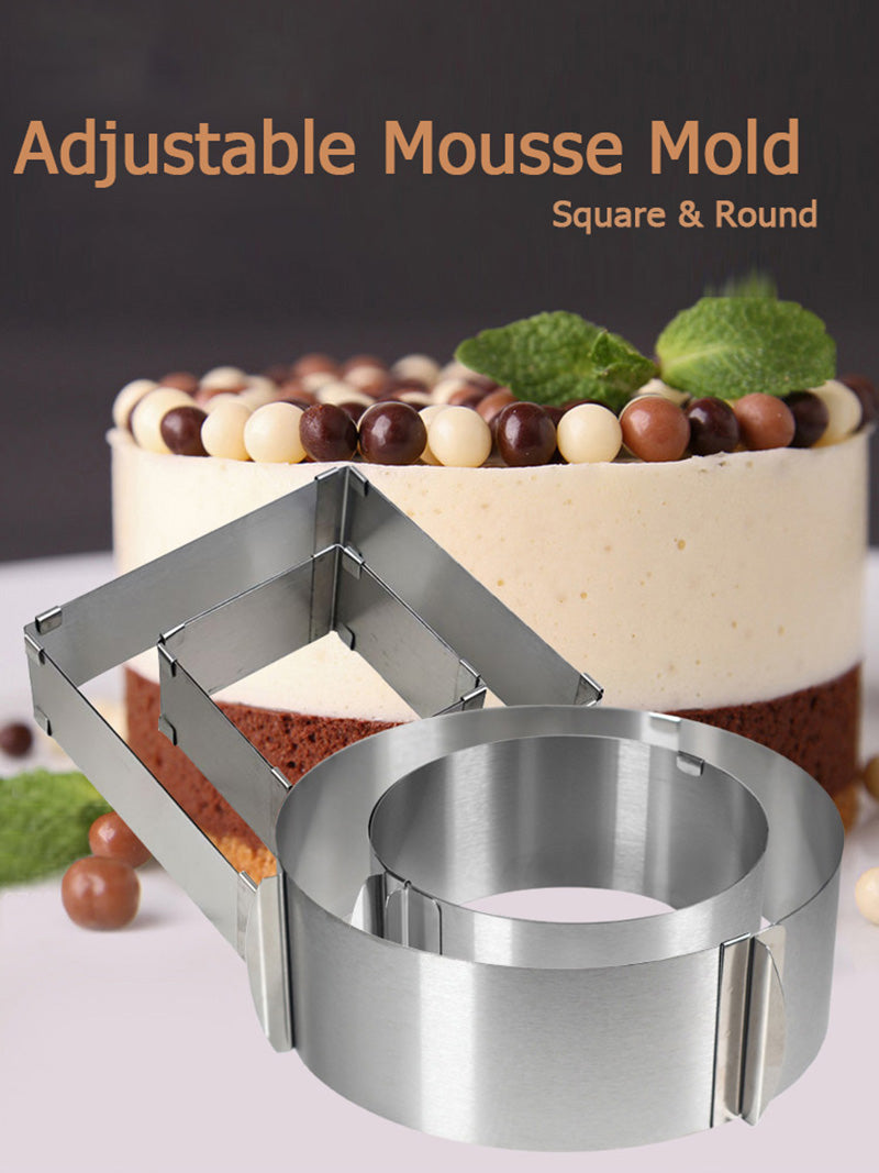 Adjustable Mousse Ring Round Mold